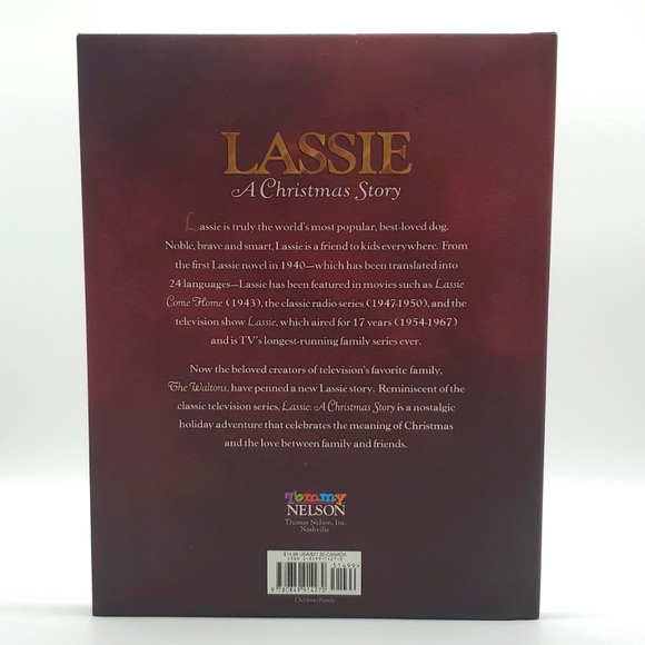 NWOT LASSIE A Christmas Story | Earl Hamner | Don Sipes | Christmas Picture Book - Picture 3 of 4